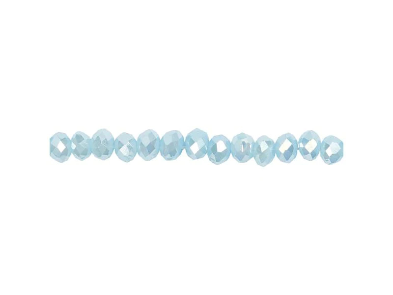 Creativ Company Glasschliffperlen 3 mm x 4 mm Hellblau