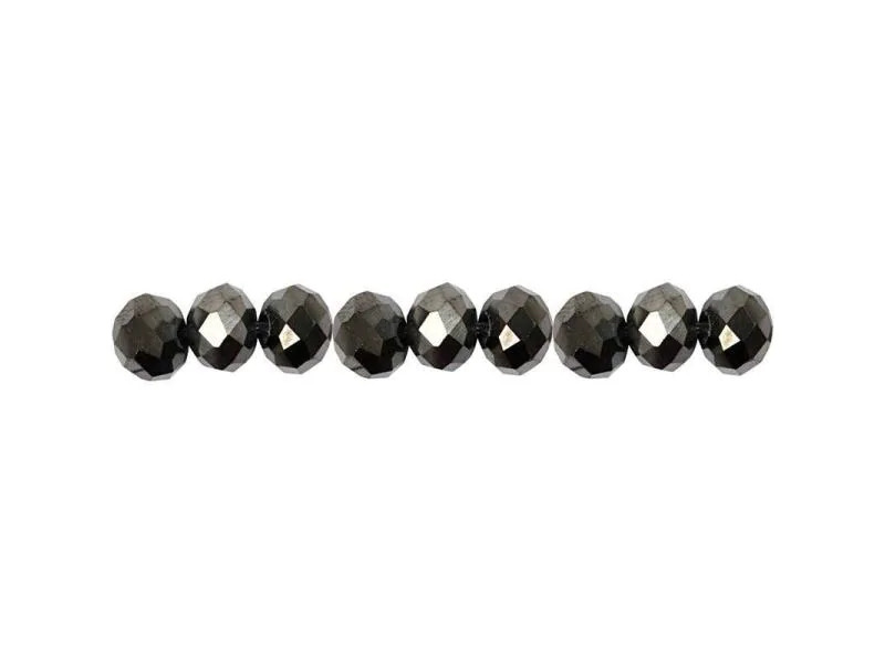 Creativ Company Glasschliffperlen 5 mm x 6 mm Schwarz