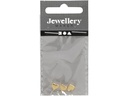Creativ Company Perlen Herz, 7 mm, Vergoldet, 3 Stk.