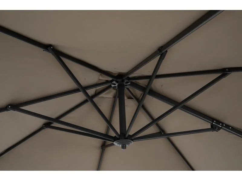 COCON Sonnenschirm Mini-Roma, 250 x 250 cm, hängend, Taupe