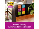 Post-it Notizzettel Super Sticky 7.6 x 7.6 cm, Mehrfarbig