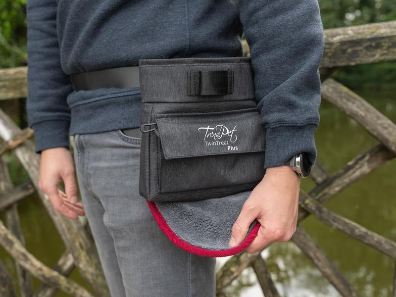 TrendPet Snack-Tasche TwinTreat Plus, Grau