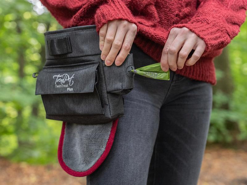 TrendPet Snack-Tasche TwinTreat Plus, Grau