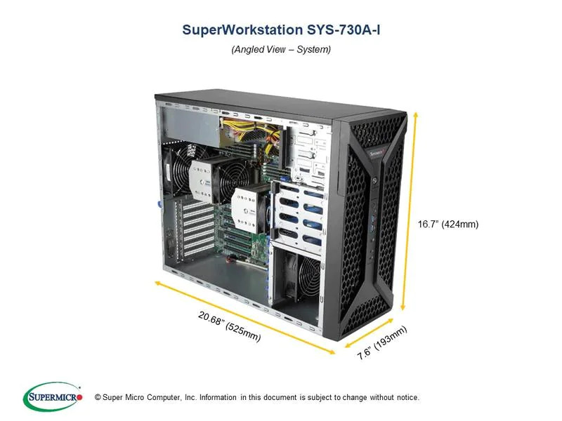 Supermicro Barebone Super Workstation SYS-730A-I