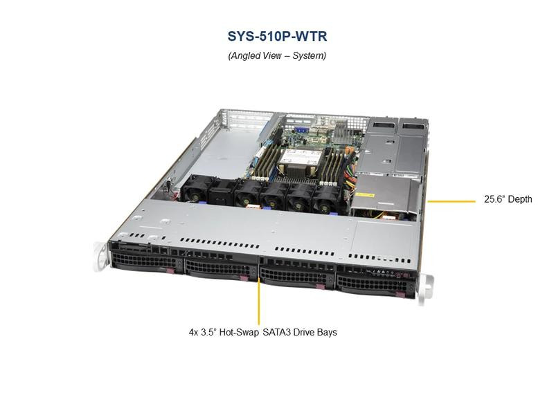 Supermicro Barebone UP SuperServer SYS-510P-WTR