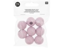Rico Design Holzperlen Makramee Altrosa, 8 Stück