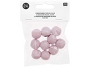 Rico Design Holzperlen Makramee Rosa, 10 Stück