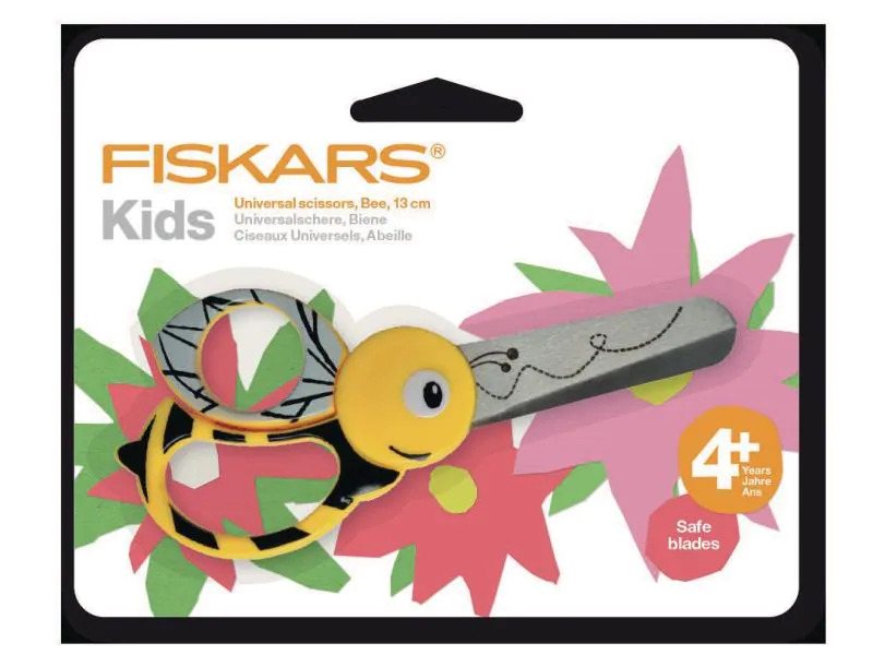 Fiskars Kinderschere Biene Rostfreier Stahl