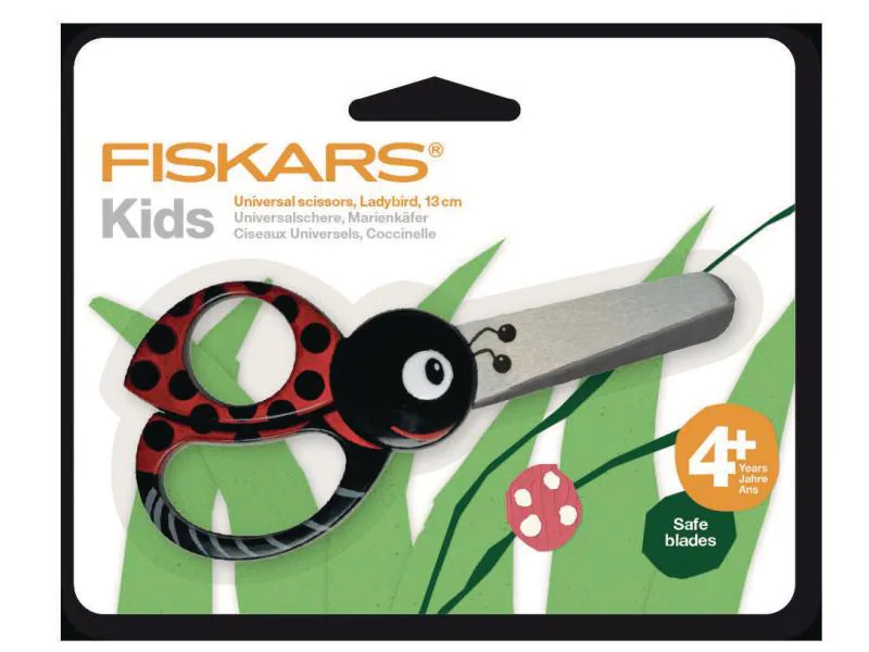 Fiskars Kinderschere Marienkäfer Rostfreier Stahl