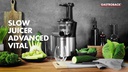 Gastroback Slow Juicer Advanced vital 40145 Silber/Schwarz