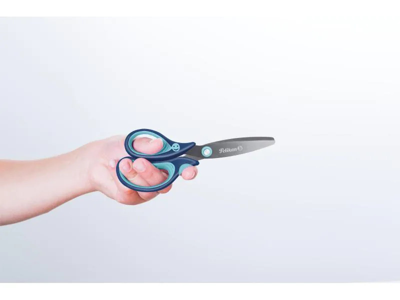 Pelikan Kinderschere griffix Blau, für Linkshänder