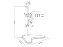 Neomounts by NewStar Monitor-Standfuss FPMA-D550SBLACK bis 8 kg – Schwarz