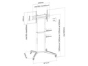 Neomounts by NewStar TV-Trolley FL50-540BL1 bis 50 kg – Schwarz