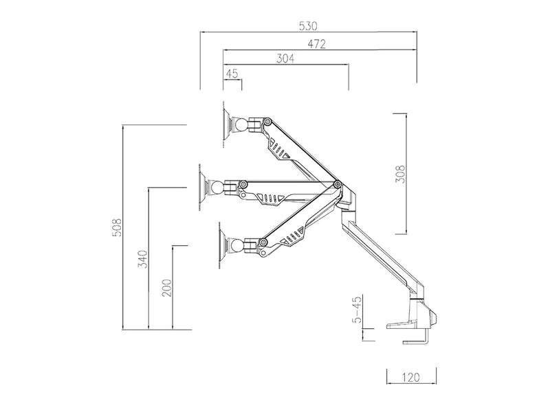 Neomounts by NewStar Tischhalterung FPMA-D750DBLACK2 bis 8 kg – Schwarz