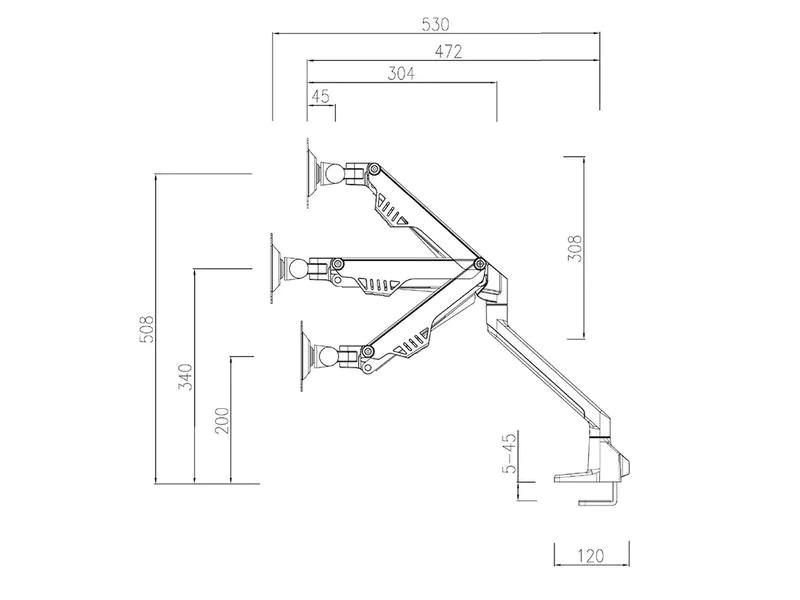 Neomounts by NewStar Tischhalterung FPMA-D750DWHITE2 bis 8 kg – Weiss