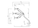Neomounts by NewStar Tischhalterung FPMA-D750WHITE2 bis 8 kg – Weiss
