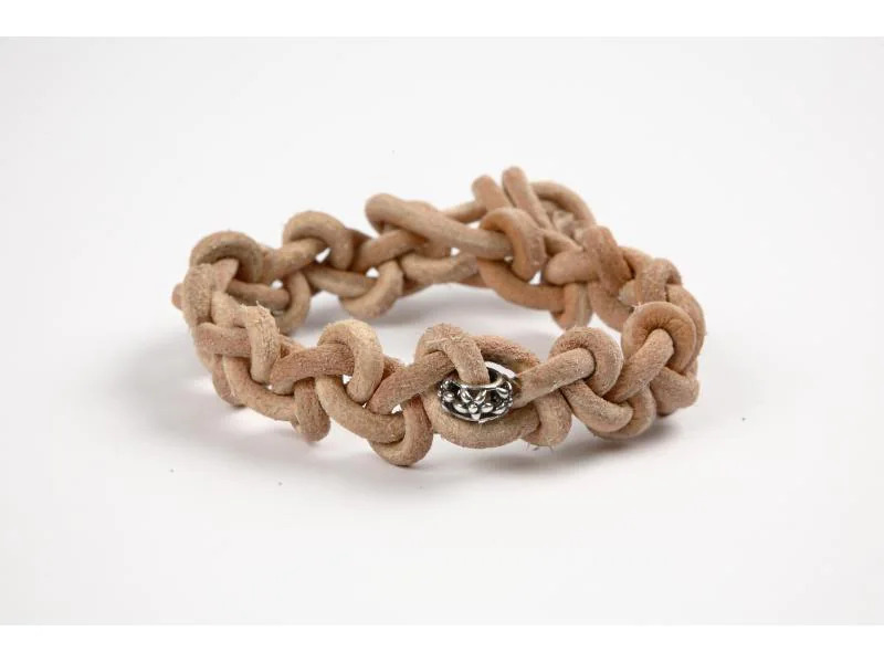 Creativ Company Lederband 4 mm, Beige, 5 m