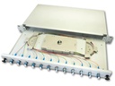 Lightwin Spleissbox 12 Fasern, 6x DLC/APC SM, 9/125µm OS2 Pigtail