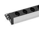 STEFFEN 19 Steckdosenleiste 8x T13, Schwarz