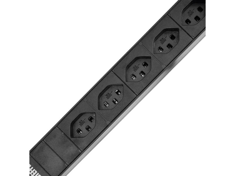STEFFEN 19 Steckdosenleiste 8x T23, Schwarz