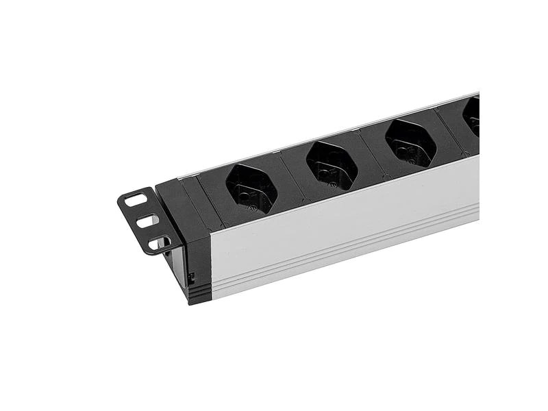 STEFFEN 19 Steckdosenleiste 8x T23, Schwarz