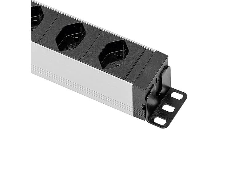 STEFFEN 19 Steckdosenleiste 8x T23, Schwarz