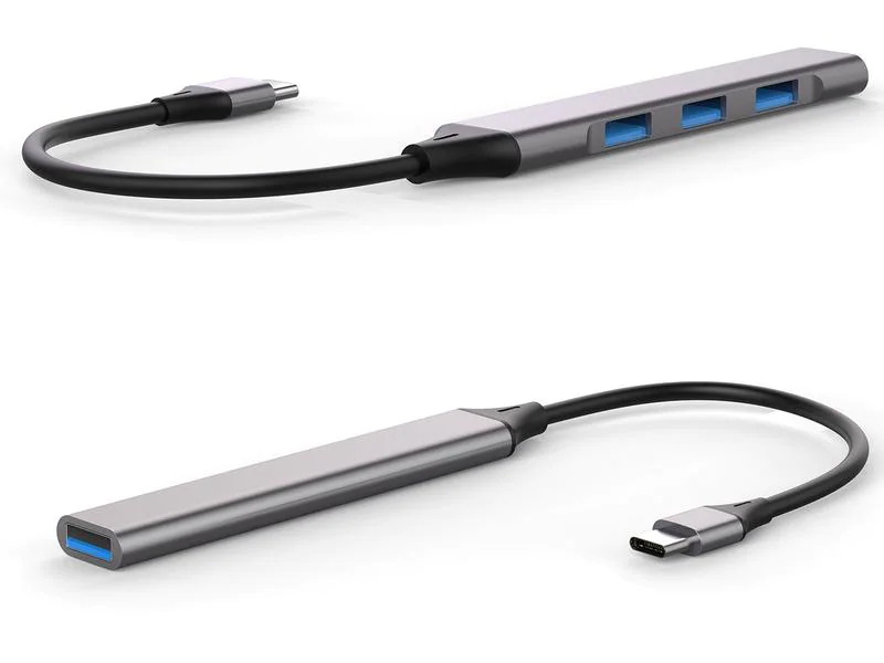 4smarts Dockingstation 4in1 Compact Hub USB-C – USB-A 2.0/USB-A 3.0