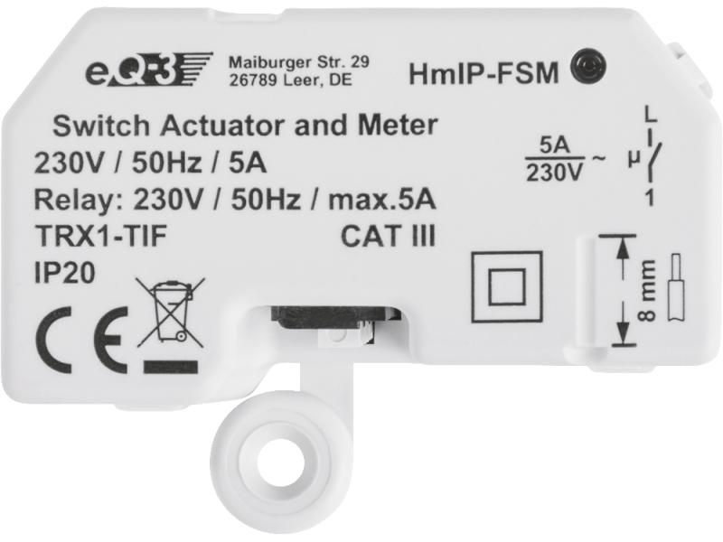 Homematic IP Funk-Schalt-Mess-Aktor Unterputz