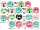 Avery Zweckform Motivsticker A5 DEKO Liebe + Glück