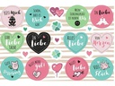 Avery Zweckform Motivsticker A5 DEKO Liebe + Glück
