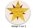 Avery Zweckform Sticker auf Rolle Tannenbaum 50 Stück Gold/Rot