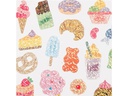 Creativ Company Glitzersticker 15 x 16.5 cm 1 Blatt, Süssigkeiten