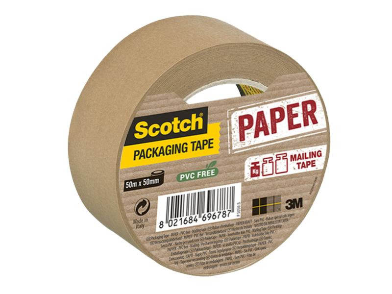 Scotch Klebeband 5 cm x 50 m, Papier Braun 1 Rolle