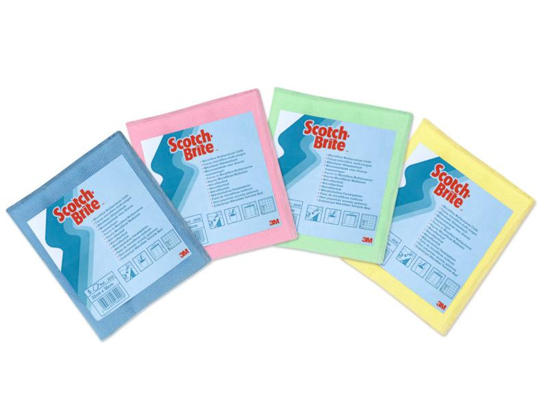 Scotch-Brite Mikrofaser-Reinigungstuch 30 x 40 cm, 5 Stück  Rot