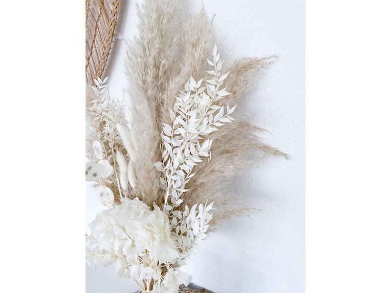 Soli Collection Trockenblumen All White 65 cm, Weiss