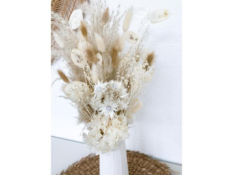 Soli Collection Trockenblumen Nadine 60 cm, Weiss