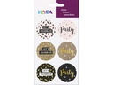 Heyda Motivsticker Party 4 Blatt je 6 Stickern