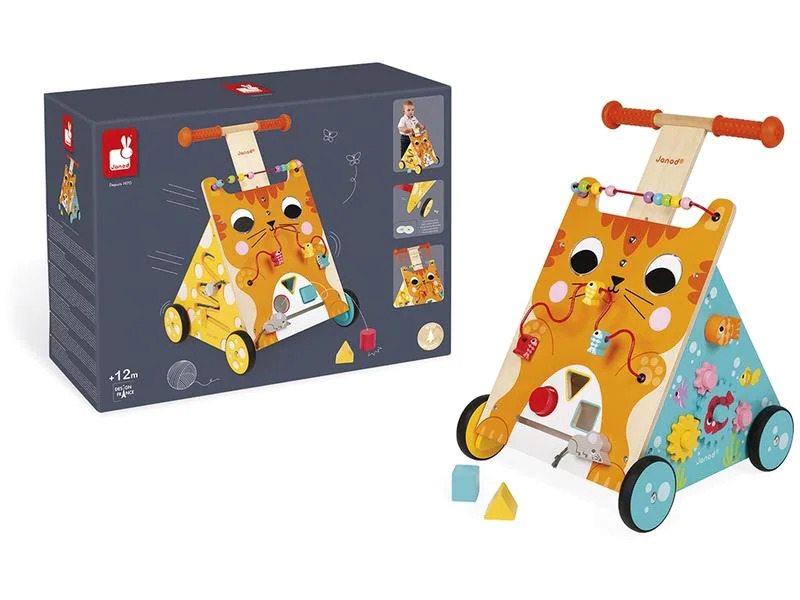 Janod Lauflernwagen Katze Multi-Activity