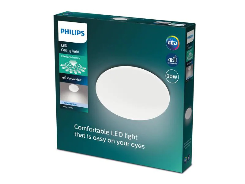 Philips Deckenleuchte CL200 EC RD 20 W, 4000 K, Weiss