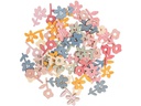 Rico Design Streudeko Blume 48 Stück, Mehrfarbig
