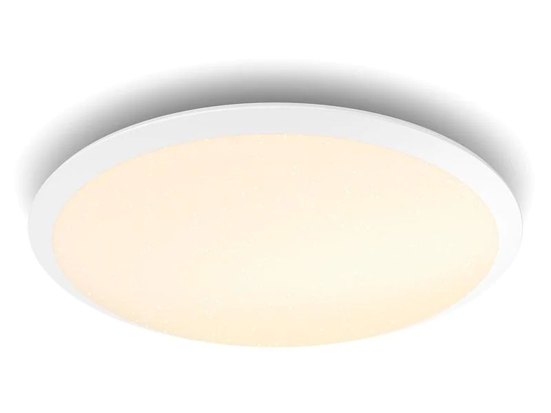 Philips Deckenleuchte Cavanal, Ø 35 cm, 18 W, 1500 lm, 2700 K, Weiss
