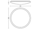 Philips Deckenleuchte Cavanal, Ø 35 cm, 18 W, 1500 lm, 2700 K, Weiss