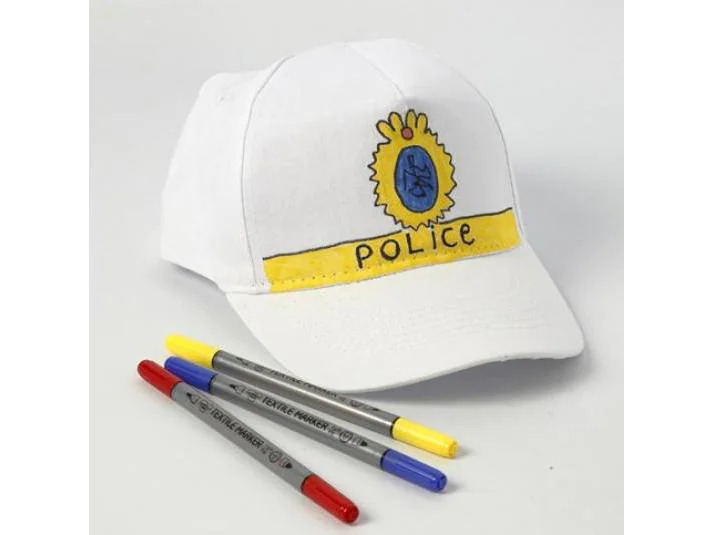 Creativ Company Baseball-Cap 49.5-56 cm Baumwolle, Weiss