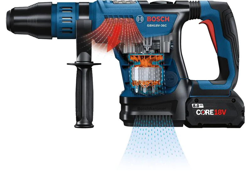Bosch Professional Akku-Bohrhammer GBH 18V-36 C 2 x 8.0Ah ProCORE