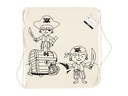 Creativ Company Turnbeutel 37 x 41 cm Hellnatur, Piraten