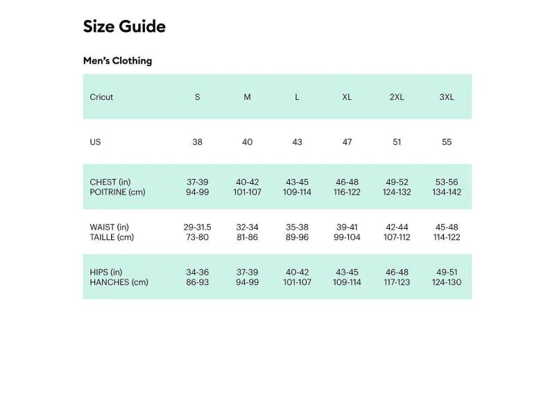 Cricut T-Shirt Infusible Ink Grösse L
