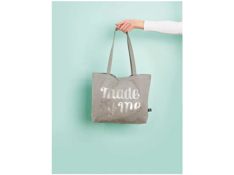 Rico Design Stofftasche Shopper Grau