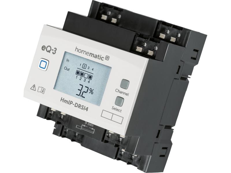 Homematic IP Funk-Schaltaktor für Hutschienenmontage 4-fach