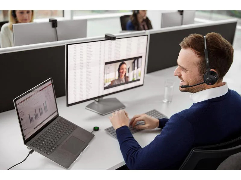 Jabra Headset Engage 55 UC Duo USB-A, inkl. Ladestation