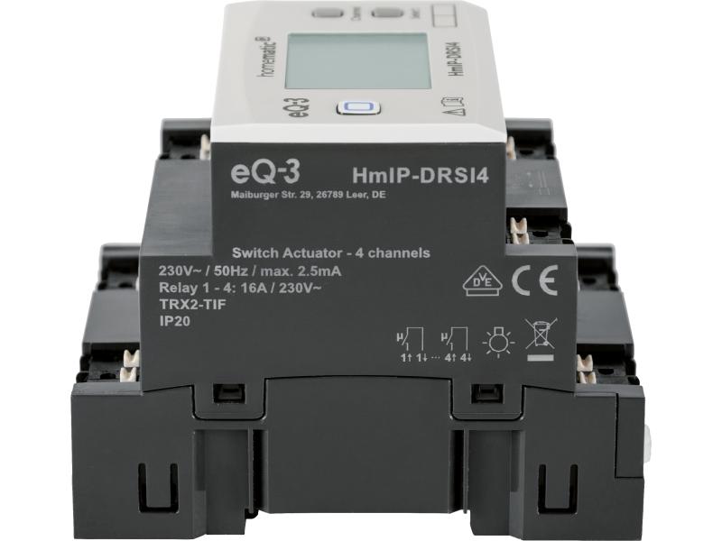 Homematic IP Funk-Schaltaktor für Hutschienenmontage 4-fach